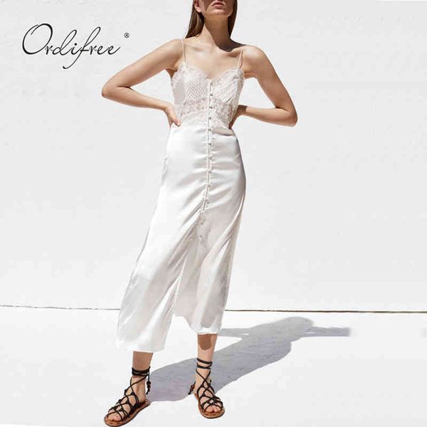 summer women satin slip spaghetti strap white lace long silk party dress 210415, Black;gray
summer women satin slip spaghetti strap white lace long silk party dress 210415, Black;gray