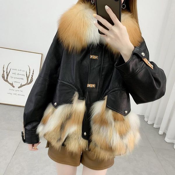 women's fur & faux 2021 black coat women winter warm collar female natural sheep jacket lady patchwork overcoats luxury clothes
women's fur & faux 2021 black coat women winter warm collar female natural sheep jacket lady patchwork overcoats luxury clothes
