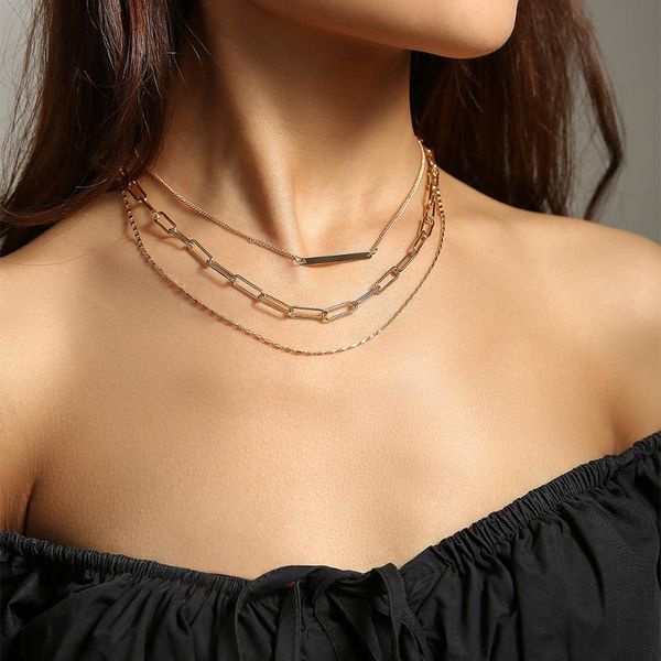 chains 5sets/lot wholesale exaggerated hip-hop plaid chain multi-layer fashion necklace gold geometric jewelry for woman in bulk, Silver
chains 5sets/lot wholesale exaggerated hip-hop plaid chain multi-layer fashion necklace gold geometric jewelry for woman in bulk, Silver