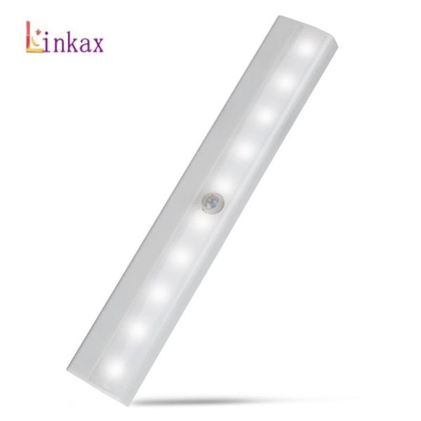 linkax 10 led motion pir sensor light automatic sensing night battery powered wardrobe wall lamp cabinet
linkax 10 led motion pir sensor light automatic sensing night battery powered wardrobe wall lamp cabinet