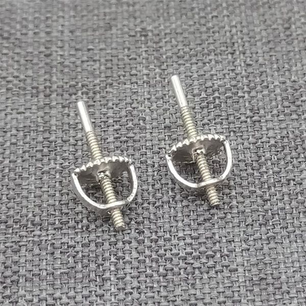 stud 5prs of 925 sterling silver threaded post screw type earnuts earring component, Golden;silver
stud 5prs of 925 sterling silver threaded post screw type earnuts earring component, Golden;silver