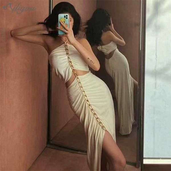 summer ladies fashion white black sleeveless backless metal chain hollow celebrity party dress 210525, Black;gray
summer ladies fashion white black sleeveless backless metal chain hollow celebrity party dress 210525, Black;gray
