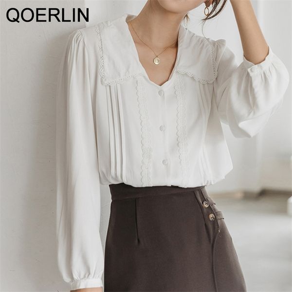 womens blouses solid white chiffon blouse office shirt blusas mujer de moda long sleeve women shirts clothes 210601
womens blouses solid white chiffon blouse office shirt blusas mujer de moda long sleeve women shirts clothes 210601