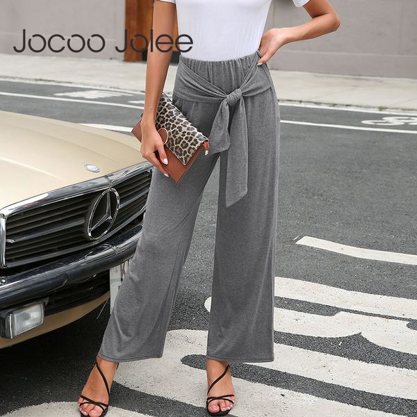 casual mid-waist wide leg pants cotton bandage tie bow trousers autumn winter solid soft loose 210428, Black;white
casual mid-waist wide leg pants cotton bandage tie bow trousers autumn winter solid soft loose 210428, Black;white