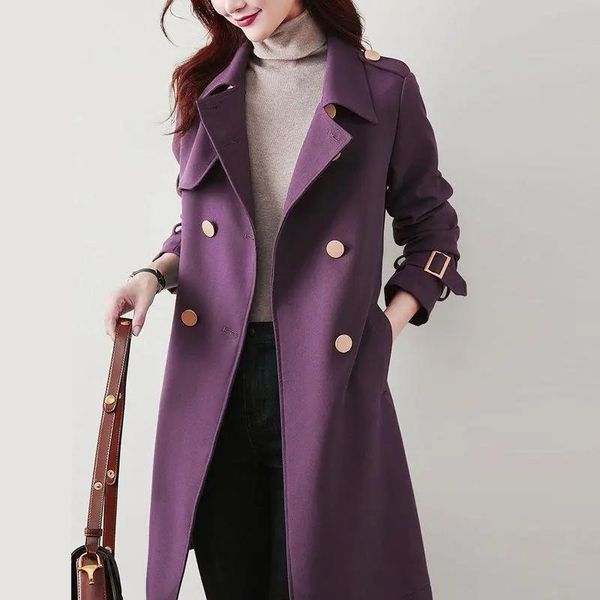 women's trench coats fashion street slim waist mid coat women graceful style temperament black jacket autumn double breasted outerwear, Tan;black
women's trench coats fashion street slim waist mid coat women graceful style temperament black jacket autumn double breasted outerwear, Tan;black