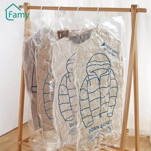storage bags 1pc clothes organizer vacuum wardrobe transparent seal can hang reusable pouch sealed compression bag 
storage bags 1pc clothes organizer vacuum wardrobe transparent seal can hang reusable pouch sealed compression bag
