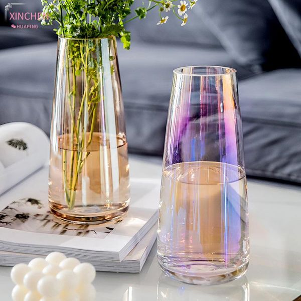 nordic glass vase rainbow home decoration art design pottery style living room transparent flower deco accessories modern vases
nordic glass vase rainbow home decoration art design pottery style living room transparent flower deco accessories modern vases