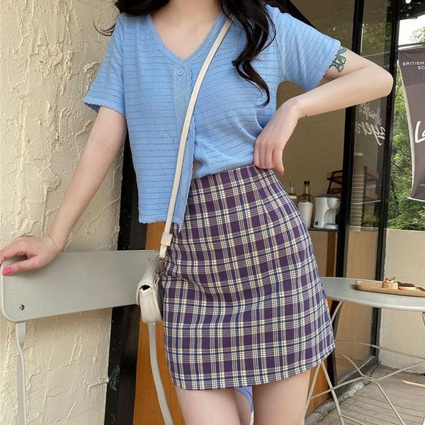 skirts summer women high waist straight plaid streetwear harajuku casual bag hip, Black
skirts summer women high waist straight plaid streetwear harajuku casual bag hip, Black