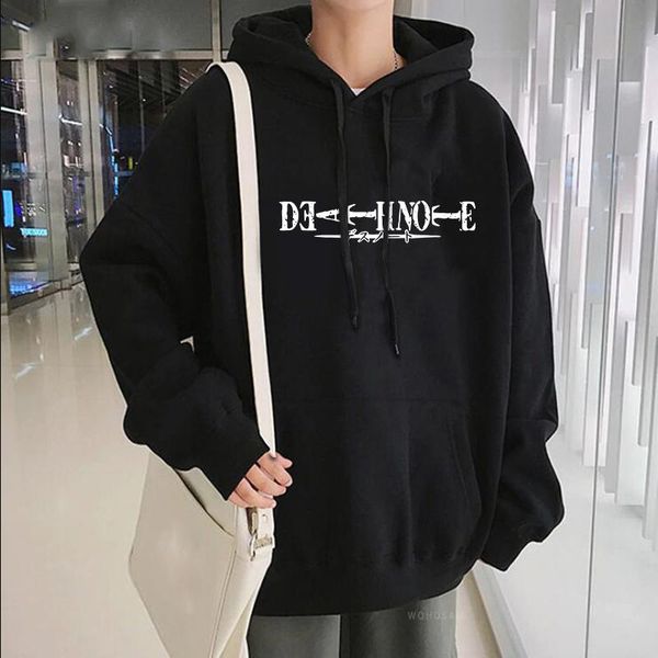 men's hoodies & sweatshirts funny japanese anime death note manga men harajuku cartoon streetwear letter graphic winter male, Black
men's hoodies & sweatshirts funny japanese anime death note manga men harajuku cartoon streetwear letter graphic winter male, Black