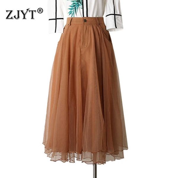 spring runway fashion high waist denim patchwork midi mesh party casual skirts womens clothing elegant lady 210601, Black
spring runway fashion high waist denim patchwork midi mesh party casual skirts womens clothing elegant lady 210601, Black
