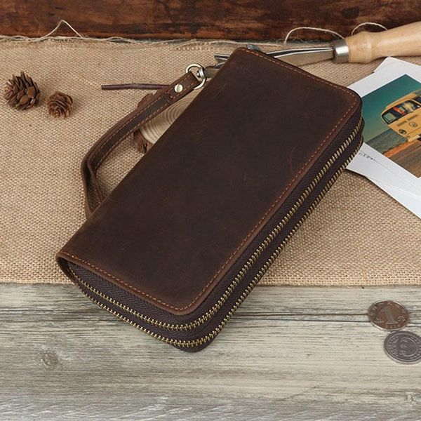 wallets men's wallet genuine leather clutch male crazy horse purses long men card holder coin, Red;black
wallets men's wallet genuine leather clutch male crazy horse purses long men card holder coin, Red;black