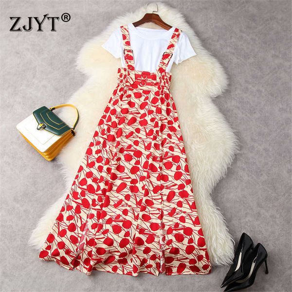 fashion summer streetwear women designers short sleeve white tshirt and print strap long dress suit 2 piece sets 210601, Black;gray
fashion summer streetwear women designers short sleeve white tshirt and print strap long dress suit 2 piece sets 210601, Black;gray