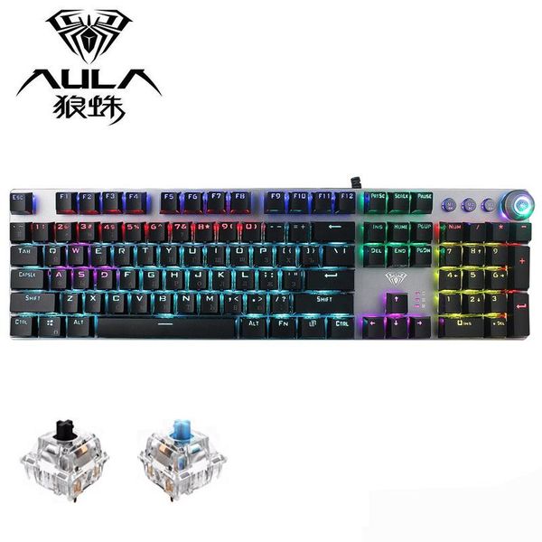 mechanical keyboard 104 keys usb led backlit black blue balck switch for arabic russian hebrew spanish gaming keyboards
mechanical keyboard 104 keys usb led backlit black blue balck switch for arabic russian hebrew spanish gaming keyboards