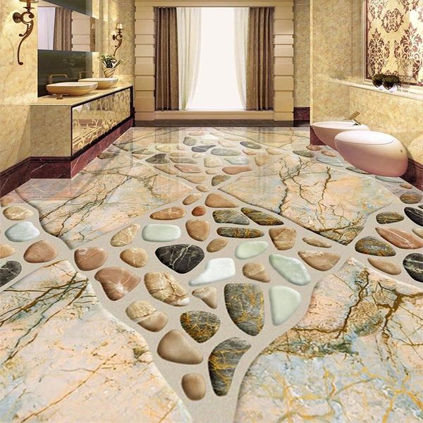 wallpapers custom self-adhesive waterproof floor mural wallpaper modern stereo cobblestone 3d painting bathroom el stickers
wallpapers custom self-adhesive waterproof floor mural wallpaper modern stereo cobblestone 3d painting bathroom el stickers