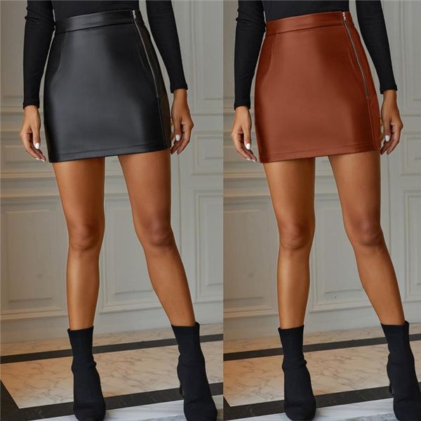 fashion autumn solid color personality women skirts zipper high waist pencil mini pu leather skirt, Black
fashion autumn solid color personality women skirts zipper high waist pencil mini pu leather skirt, Black