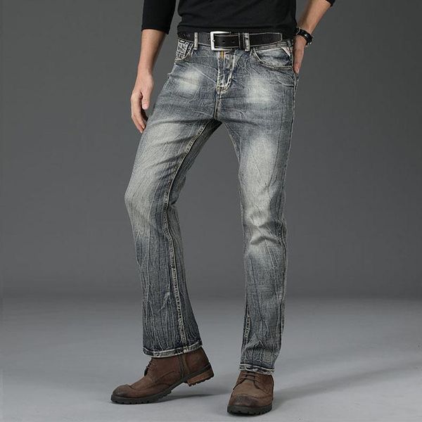 jeans men 2021 men's micro flare denim trousers retro nostalgic fiared designer classic, Blue
jeans men 2021 men's micro flare denim trousers retro nostalgic fiared designer classic, Blue