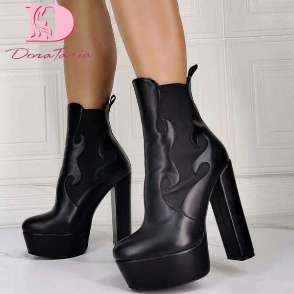 boots doratasia big size 36-43 brand ladies thick high heels ankle fashion platform women elegant party ol shoes woman, Black
boots doratasia big size 36-43 brand ladies thick high heels ankle fashion platform women elegant party ol shoes woman, Black