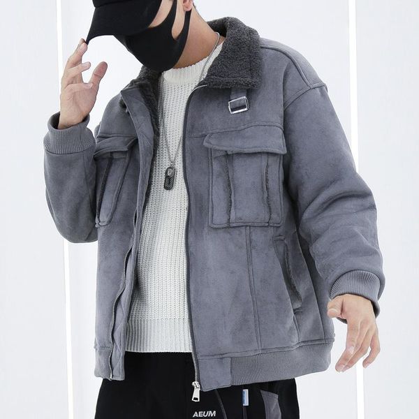 men's jackets 2021 autumn winter mens suede leather men windproof fleece motorcycle outwear male thick warm fur collar biker coats, Black;brown
men's jackets 2021 autumn winter mens suede leather men windproof fleece motorcycle outwear male thick warm fur collar biker coats, Black;brown