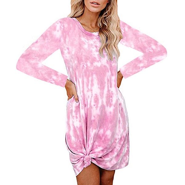 casual printed rainbow tie-dye dress long sleeve o-neck dresses ladies loose straight vestidos for female, Black;gray
casual printed rainbow tie-dye dress long sleeve o-neck dresses ladies loose straight vestidos for female, Black;gray