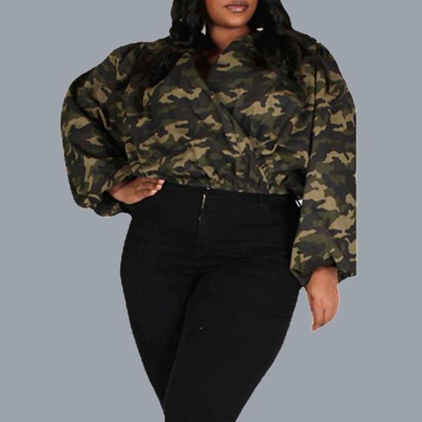 women's blouses & shirts 2021 autumn winter women's camouflage print fashion loose lantern sleeves v-neck shirt african casual temp, White
women's blouses & shirts 2021 autumn winter women's camouflage print fashion loose lantern sleeves v-neck shirt african casual temp, White