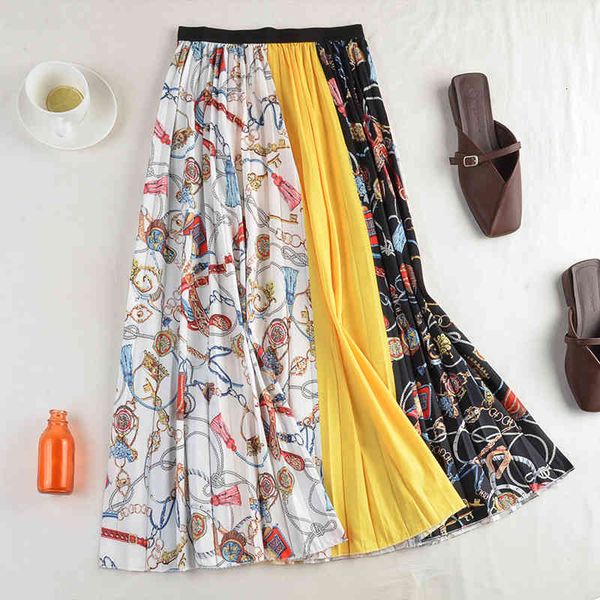 casual dresses spring retro floral patchwork a-line maxi long skirts contrast color printed ankle pleated 3m5i, Black;gray
casual dresses spring retro floral patchwork a-line maxi long skirts contrast color printed ankle pleated 3m5i, Black;gray