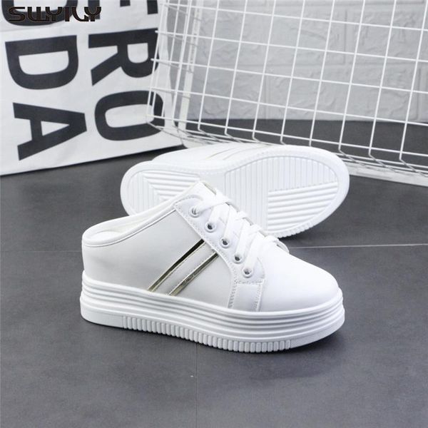 slippers swyivy ladies platform high heels 2021 white summer shoes thick-bottom casual slipper gold/silver women's wedge 4, Black
slippers swyivy ladies platform high heels 2021 white summer shoes thick-bottom casual slipper gold/silver women's wedge 4, Black