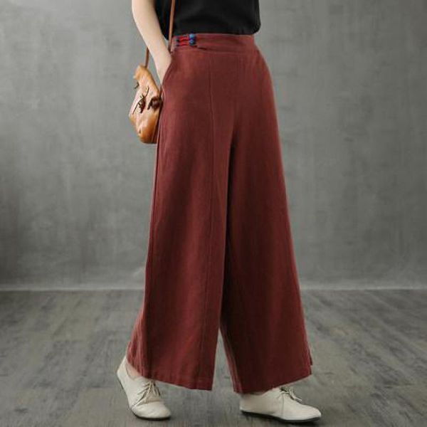 women's pants & capris 2021 autumn retro chinese style simple solid color trousers elastic high waist thin loose women wide leg, Black;white
women's pants & capris 2021 autumn retro chinese style simple solid color trousers elastic high waist thin loose women wide leg, Black;white