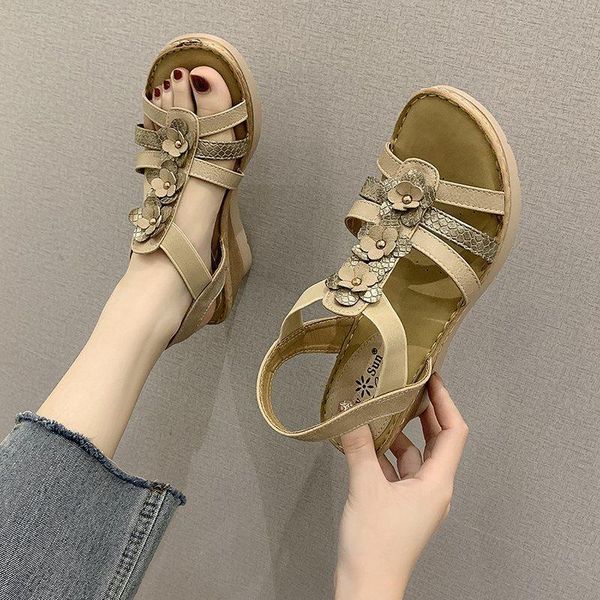 women's floral print open toe slip on wedges sandals 2021 summer thick-soled hiking travel sneakers women comfort platform shoes, Black
women's floral print open toe slip on wedges sandals 2021 summer thick-soled hiking travel sneakers women comfort platform shoes, Black