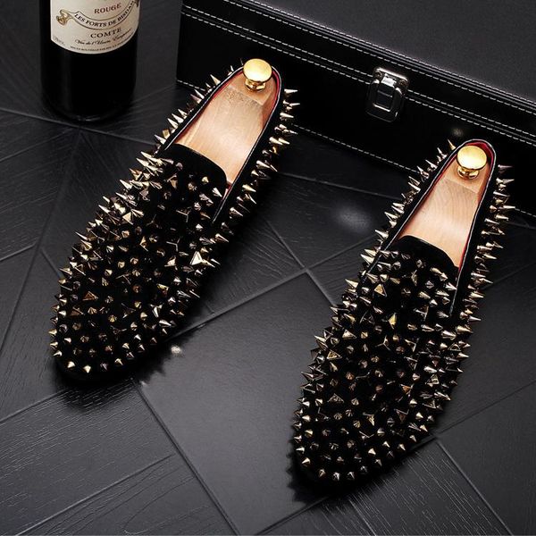 dress shoes casual mens pointed rivet flat formal oxfords wedding evening sapato social masculino, Black
dress shoes casual mens pointed rivet flat formal oxfords wedding evening sapato social masculino, Black
