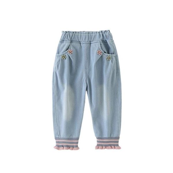 autumn baby girls flower jeans pants design elastic waist leisure denim pencil kids clothes 1-5year, Blue
autumn baby girls flower jeans pants design elastic waist leisure denim pencil kids clothes 1-5year, Blue