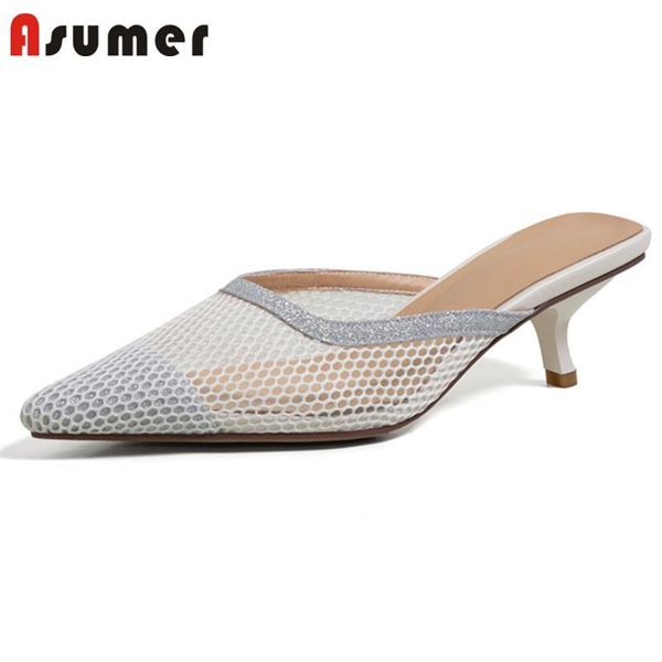 asumer 2021 thin high heels party shoes women slipper mesh pointed toe summer ladies casual big size 43 slippers, Black
asumer 2021 thin high heels party shoes women slipper mesh pointed toe summer ladies casual big size 43 slippers, Black