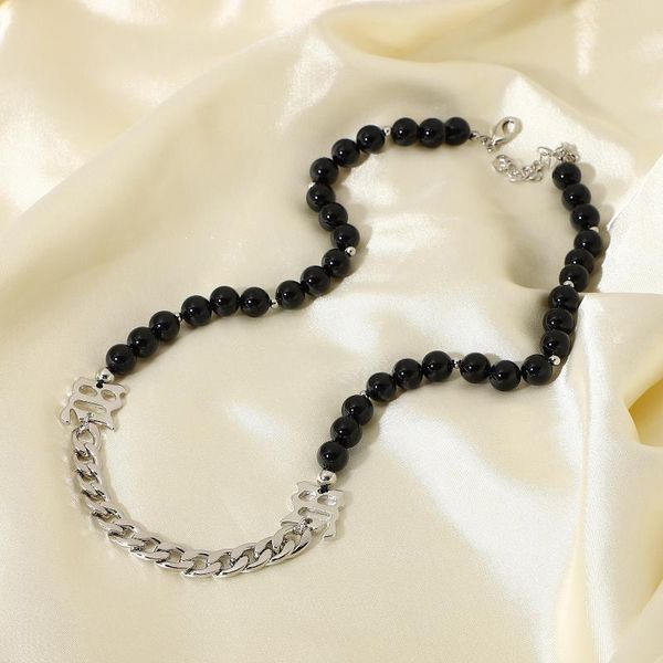 pendant necklaces zafresh black beaded metal hip hop style necklace for men women natural stone jewelry, Silver
pendant necklaces zafresh black beaded metal hip hop style necklace for men women natural stone jewelry, Silver