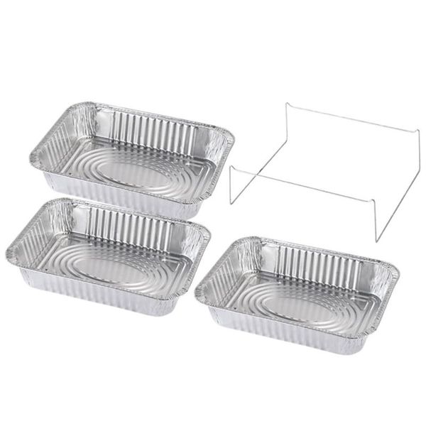 4pcs disposable bbq drip pan aluminum foil tin barbecue container liner trays takeaway packing box with cover(3500ml 3p take out contai cont
4pcs disposable bbq drip pan aluminum foil tin barbecue container liner trays takeaway packing box with cover(3500ml 3p take out contai cont