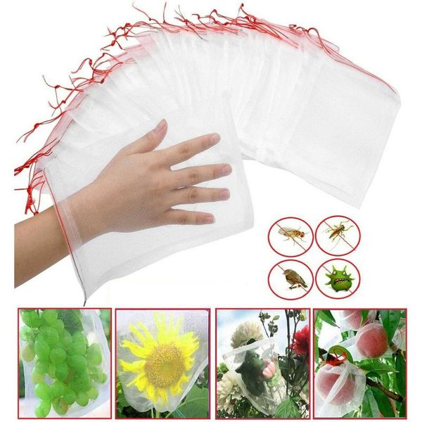 planters & pots 100 pcs garden plant fruit protect drawstring net bags against insect pest bird reusable protection tool
planters & pots 100 pcs garden plant fruit protect drawstring net bags against insect pest bird reusable protection tool