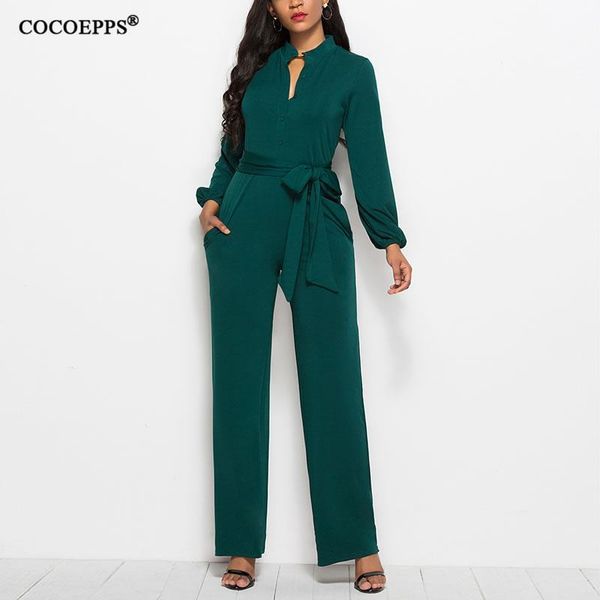 women's jumpsuits & rompers plus size women jumpsuit autumn winter long sleeve solid elegant office ladies large female, Black;white
women's jumpsuits & rompers plus size women jumpsuit autumn winter long sleeve solid elegant office ladies large female, Black;white