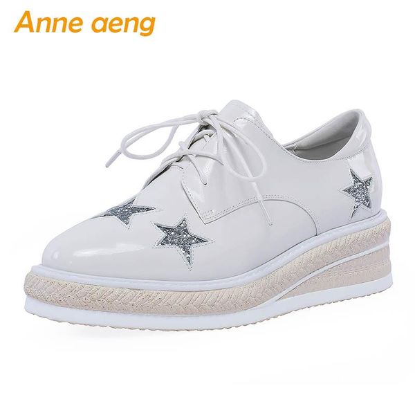dress shoes 2021 spring/autumn genuine leather women pumps middle wedge heel lace-up fashion casual platform white, Black
dress shoes 2021 spring/autumn genuine leather women pumps middle wedge heel lace-up fashion casual platform white, Black