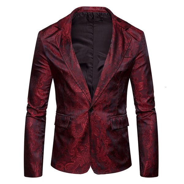 party dress men's single button slim fit jacket unique design wine red male fashion printing pattern casual blazer jacke, White;black
party dress men's single button slim fit jacket unique design wine red male fashion printing pattern casual blazer jacke, White;black