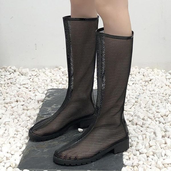 boots 2021 fashion summer women hollow out breathable mesh sandals zippers women's shoes soft bottom large size, Black
boots 2021 fashion summer women hollow out breathable mesh sandals zippers women's shoes soft bottom large size, Black