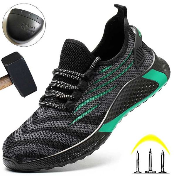 work safety shoes anti-smashing working sneakers male protective work shoes men boots lightweight men safety boots male footwear 211022, Black
work safety shoes anti-smashing working sneakers male protective work shoes men boots lightweight men safety boots male footwear 211022, Black