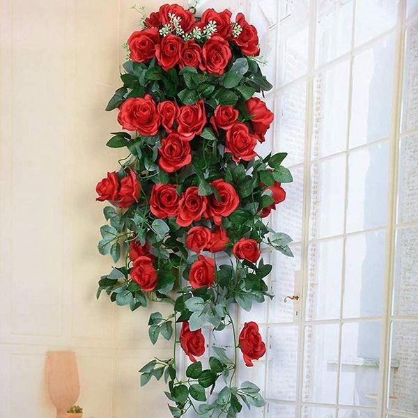 decorative flowers & wreaths 2pcs artificial flower rattan fake wall hanging roses home decor accessories wedding wreath
decorative flowers & wreaths 2pcs artificial flower rattan fake wall hanging roses home decor accessories wedding wreath