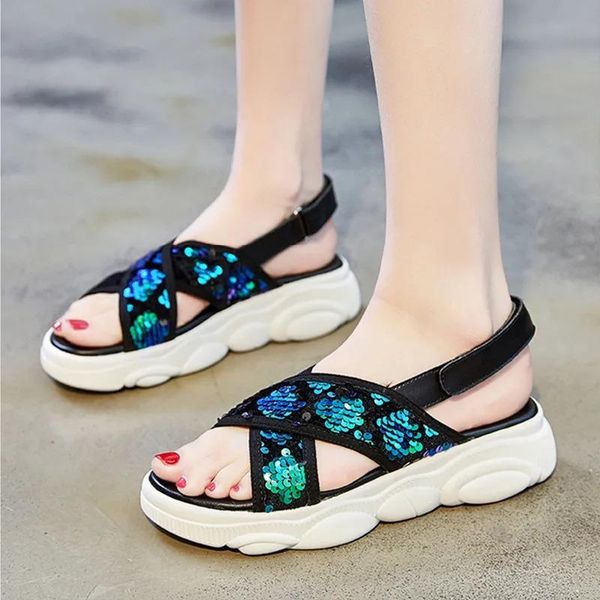 sports sandals female ins tide 2021 summer net red korean version of the student flat women's shoes, Black
sports sandals female ins tide 2021 summer net red korean version of the student flat women's shoes, Black