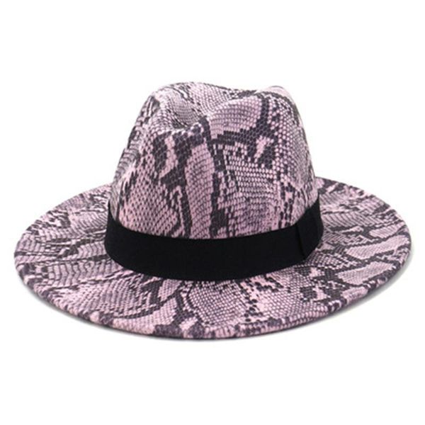 wide brim hats women panamas snake print ribbon band classic casual fedora big yellow white black outdoor jazz caps felted, Blue;gray
wide brim hats women panamas snake print ribbon band classic casual fedora big yellow white black outdoor jazz caps felted, Blue;gray