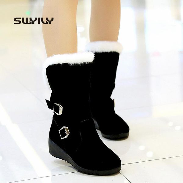 boots swyivy women's shoes snow woman winter women plush mid calf wedge black fur warm ladies female shoe 6pr3
boots swyivy women's shoes snow woman winter women plush mid calf wedge black fur warm ladies female shoe 6pr3