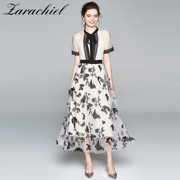 dresses vintage tulle mesh summer elegant heavy butterfly flower embroidery female bow neck short sleeve long, Black;gray
dresses vintage tulle mesh summer elegant heavy butterfly flower embroidery female bow neck short sleeve long, Black;gray