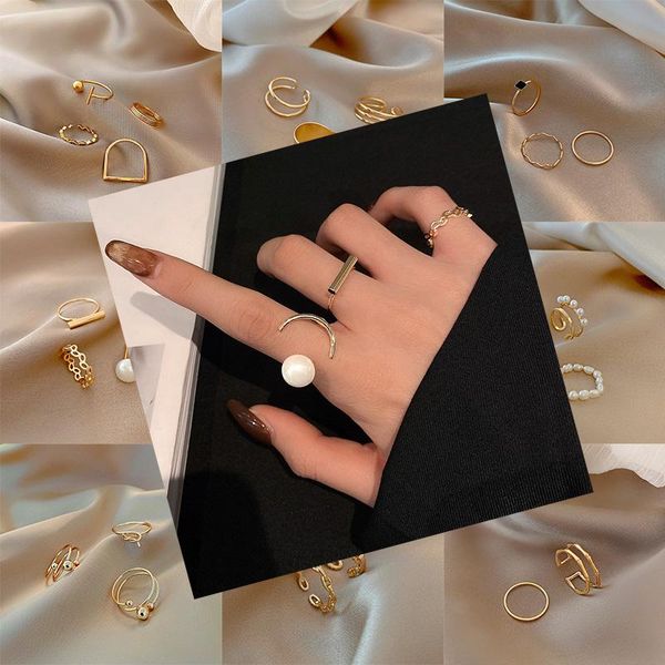 wedding rings 3/5 pcs/set fashion alloy thin adjustable for women golden ladies party jewelry engagement pearl open finger ring, Slivery;golden
wedding rings 3/5 pcs/set fashion alloy thin adjustable for women golden ladies party jewelry engagement pearl open finger ring, Slivery;golden