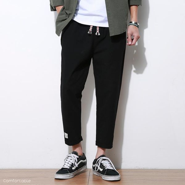 fashion trousers fit drawstring lightweigh mid linen pants summer youth ankle-length casual hip hop moownuc mwc men's, Black
fashion trousers fit drawstring lightweigh mid linen pants summer youth ankle-length casual hip hop moownuc mwc men's, Black