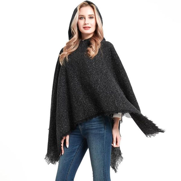 scarves fashion autumn winter women's shawl warm thick large size girls loose shining solid knit bouncy poncho, Blue;gray
scarves fashion autumn winter women's shawl warm thick large size girls loose shining solid knit bouncy poncho, Blue;gray