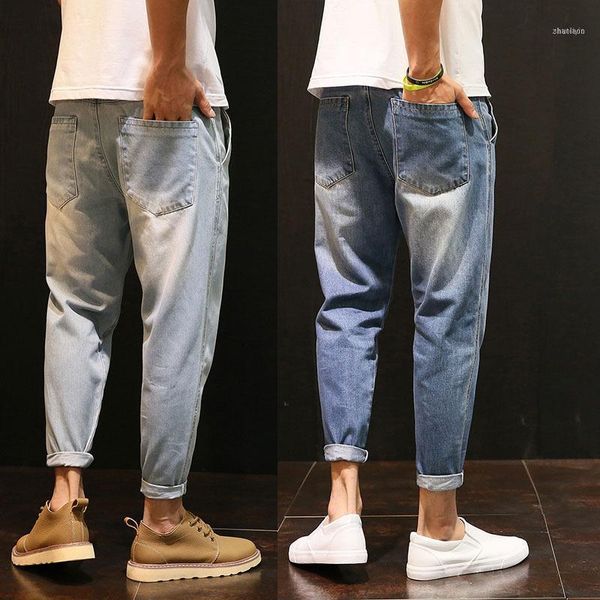 2021 spring summer casual washing vintage hip hop student teenagers thin jeans men loose harem pants male1, Blue
2021 spring summer casual washing vintage hip hop student teenagers thin jeans men loose harem pants male1, Blue