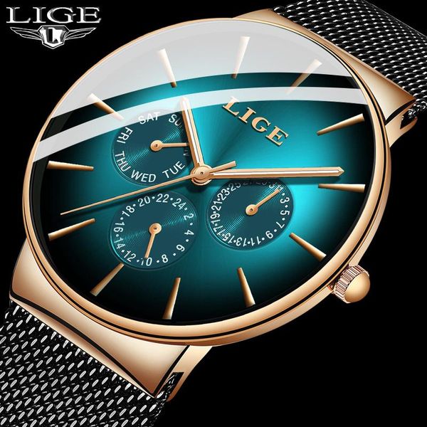 wristwatches 2021 ultra-thin lige green mens watches casual mesh belt stainless steel quartz watch for men sport wristwatch, Slivery;brown
wristwatches 2021 ultra-thin lige green mens watches casual mesh belt stainless steel quartz watch for men sport wristwatch, Slivery;brown