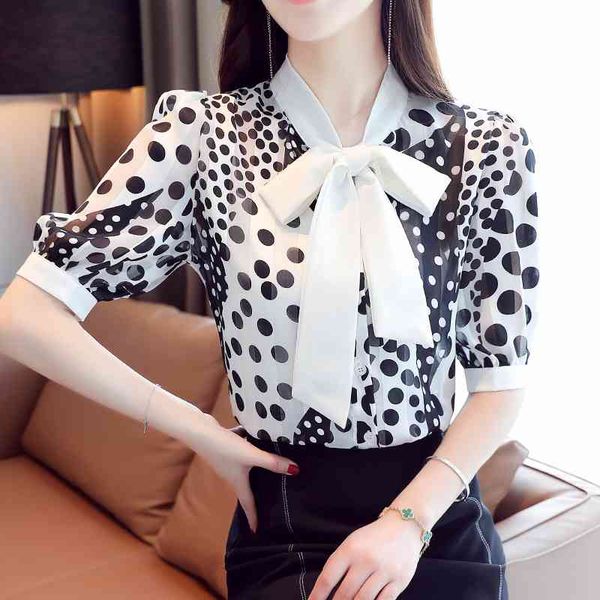 polyester white blouses shirts summer bow neck polka dot chiffon female loose printed puffed sleeves 118c 210420
polyester white blouses shirts summer bow neck polka dot chiffon female loose printed puffed sleeves 118c 210420